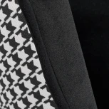 Стул Bradex Home полубарный Leo черный с жаккардом, с поворотным механизмом (RF 0270)