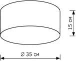 Потолочный светильник круглый Lighthall Camerona 35 LH022008 (круглые)