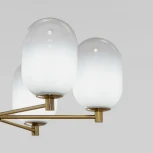 Потолочная люстра на штанге Eurosvet Loona 60161/8 латунь (220V)