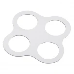 Рамка для четырех встраиваемых светильников Novotech Metis, квадрат, белый