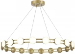 Подвесной светильник ST Luce Monro SL6610.203.20 золотистый/белый LED 1*40W 4000K (220V, на тросе, круглые)