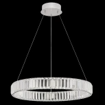Подвесной светильник Citilux Чезаре CL338161 (регулировка яркости, LED, 220V, хрусталь, пульт управления, на тросе, кольцо)