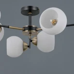 Потолочная люстра на штанге ILLUMICO IL0469-6CSQ-24 BK AB LIBRA (220V)