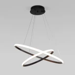 Подвесной светодиодный светильник ярусный Collars 90264/2 черный Eurosvet (регулировка яркости, 220V, пульт управления, на тросе)