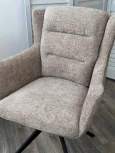 Стул M-City GARLAND 360 град. поворот. HAGA-30 Бежевый, ткань/ GINO-101 Бежевый, ткань/ Черный