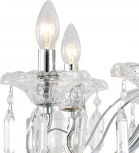 Подвесная люстра Escada Fantail 2111/8P Chrome 8x40Вт E14, металл/хрусталь, хром/прозрачный (220V, на цепи, подсвечник, свеча)