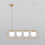 Подвесной светильник Eurosvet Ringo 50089/4 золото (220V, на тросе, шарики)