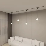 Трековый светильник LED с ПДУ 220V Denkirs Smart Mon DK8052-BK (шар)