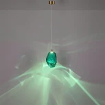 Подвесной светильник Odeon Light Gemme 7110/4LA зеленый/бирюз. стекло/металл IP20 LED 4W 300Лм 3000K 200° 220V