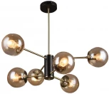 Потолочная люстра на штанге Seven Fires Kejla SF3321/6C-AB-BK