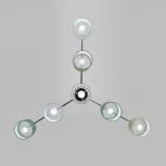 Ппотолочная люстра на штанге Eurosvet Pastel 60151/7 хром