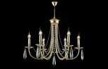 Подвесная люстра Crystal Lux Victoria SP6 GOLD/AMBER