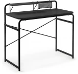 Компьютерный стол La Forma (ex Julia Grup) Foreman (Черный/ Меламин,Металл,Сталь,ДСП,Дерево)