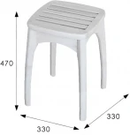 Табурет Массив-решетка снег от фабрики Mebelik