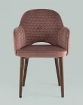 Стул Stool Group Венера Хани велюр пыльно-розовый ножки дерево УТ000031321