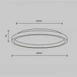 Потолочный светильник круглый Maytoni Orign MOD311CL-L27B3K (LED, 220V, круглые)
