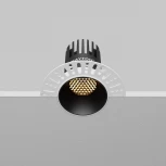 Встраиваемый светильник под гипсокартон Maytoni Dip DL119-10W-2.7K-TRS-B (LED, 220V, круглые)