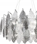 Подвесная люстра Crystal Lux TREVI SP6 CHROME (220V, хрусталь, на цепи, листья)