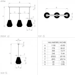 Подвесной светильник Eglo Alderney 43786 (220V, на проводе)