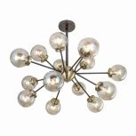 Потолочная люстра большая на штанге Citilux Планета CL105355 (220V, шарики, молекулы)