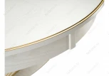 Стол Woodville Дорсет молочный / золото 483904