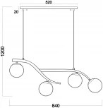 Подвесной светильник Freya Rosella FR8015PL-04BS