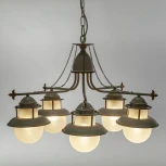 Подвесная люстра Abrasax L.9201-5CREAM/G (220V, на цепи)