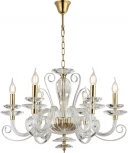 Подвесная люстра Newport 8570 8576/C gold polished (220V, на цепи, подсвечник, свеча)