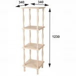 Этажерка П 8 слоновая кость от фабрики Mebelik