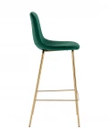 Стул барный Stool Group Валенсия SN велюр зеленый золотые ножки УТ000036446