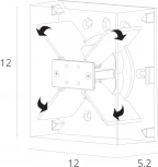 Архитектурная подсветка Arte Lamp Algol A1445AL-1BK (LED, 220V, IP54)