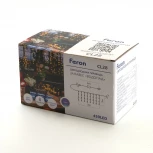 Светодиодная гирлянда Feron CL28 48606 занавес Водопад 3*3м + 3м 220V синий, статичная, c питанием от сети, прозрачный шнур