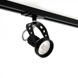 Трековый светильник однофазный 7W 220V Black RAUMBERG 8127Bk (круглые)