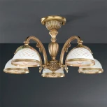 Потолочная люстра Reccagni Angelo 7022 PL 7022/5 (220V, узор в клетку)