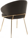 Стул-полукресло Bradex Home Emil графит с золотыми ножками (RF 0544)