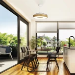 Потолочная люстра светодиодная с вентилятором Mantra Coin 8217 (регулировка яркости, 220V, пульт управления, круглые)