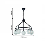 Подвесная люстра F-Promo Cirque 2169-5P (220V, на цепи, шарики)