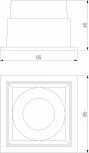 Встраиваемый точечный светильник светодиодный Elektrostandard Quadro 25085/LED a063676