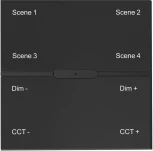Смарт выключатель беспроводной iLedex Vision48/22 SP 48V-4-BK