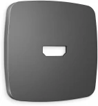 Лицевая панель Ambrella Volt OMEGA (Антрацит серый) для HDMI розетки QUANT OP6640