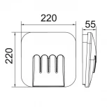 Настенный светильник уличный Oasis Light W1872 S