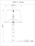 Интерьерная настольная лампа Newport 3100 3101/T B/C без абажуров (220V)