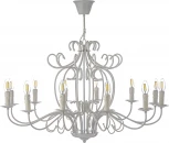 Подвесная люстра Arti Lampadari Amaro E 1.1.12 W (220V, на цепи, подсвечник, свеча)