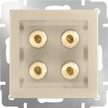 Акустическая розетка (шампань) Werkel W1185011 (a050862)