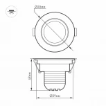 Мебельный светильник Arlight LTM 014912 (LED, 220V, круглые, IP40)
