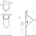 Писсуар Kerasan Aquatech 373501 подвесной