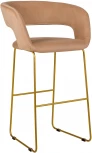 Стул полубарное R-Home Hugs Беж/Link Золото