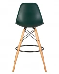 Стул барный DSW BAR (ножки светлый бук, цвет тёмно-зеленый (G-13))