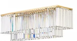 Подвесная большая люстра Arti Lampadari Enio E 1.5.70x25.101 GP (220V, хрусталь, на тросе)