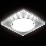 Встраиваемый точечный светильник Ambrella Gx53+led G215 CH/WH (для детской, 220V)